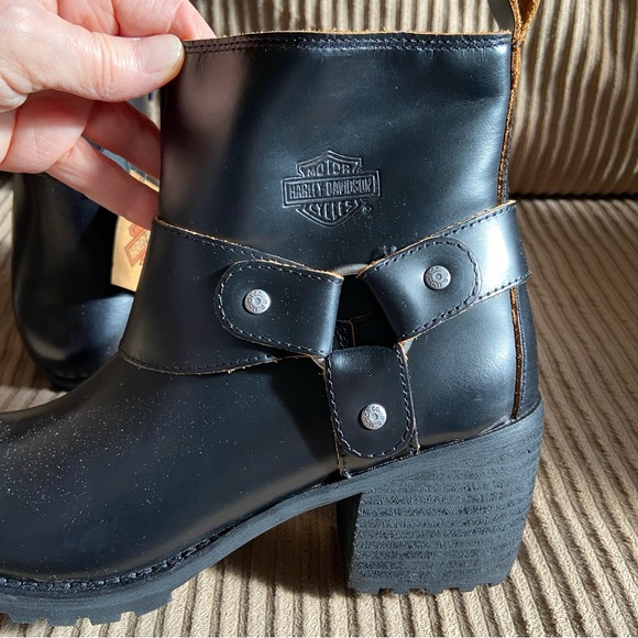 Harley Davidson Womens Lalane Riding Boots - Size 7.5 - NWT - Picture 3 of 14
